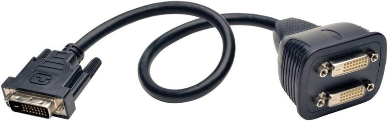 DVI Splitter Cable, Digital Monitor Y Cable (DVI-D M to 2x F) 1-ft.(P564-001)